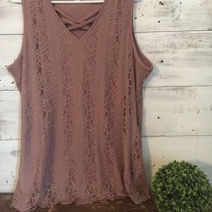 Dusty Pink Sleeveless Top